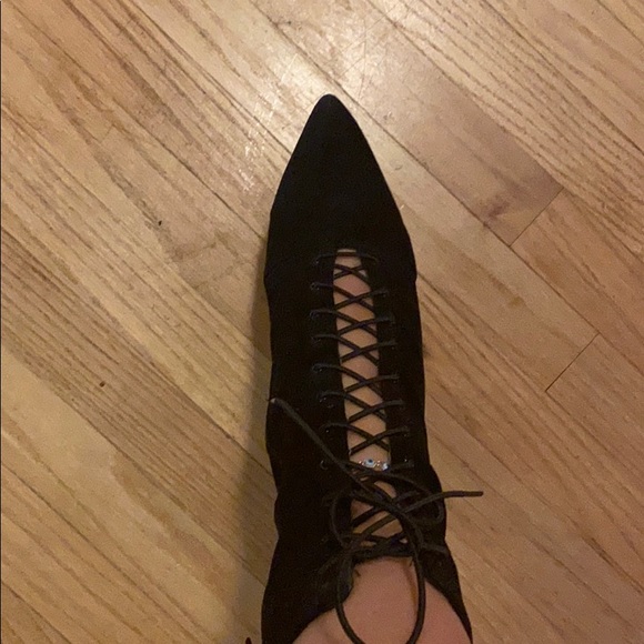 Black Laced Booties - Picture 3 of 5